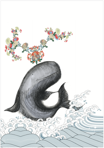 Baleine à fleur